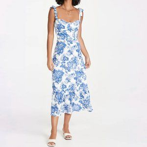NWT Blue Floral Midi Sundress